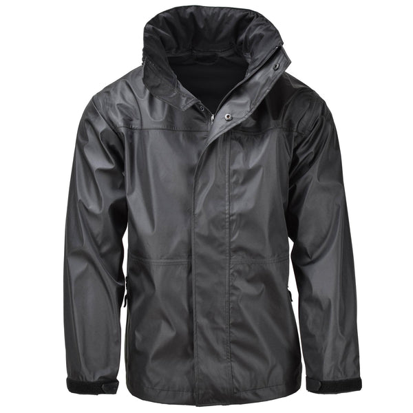 MIL-TEC Rain Jacket Black Imploud Men Rainwear Rain Water Men's