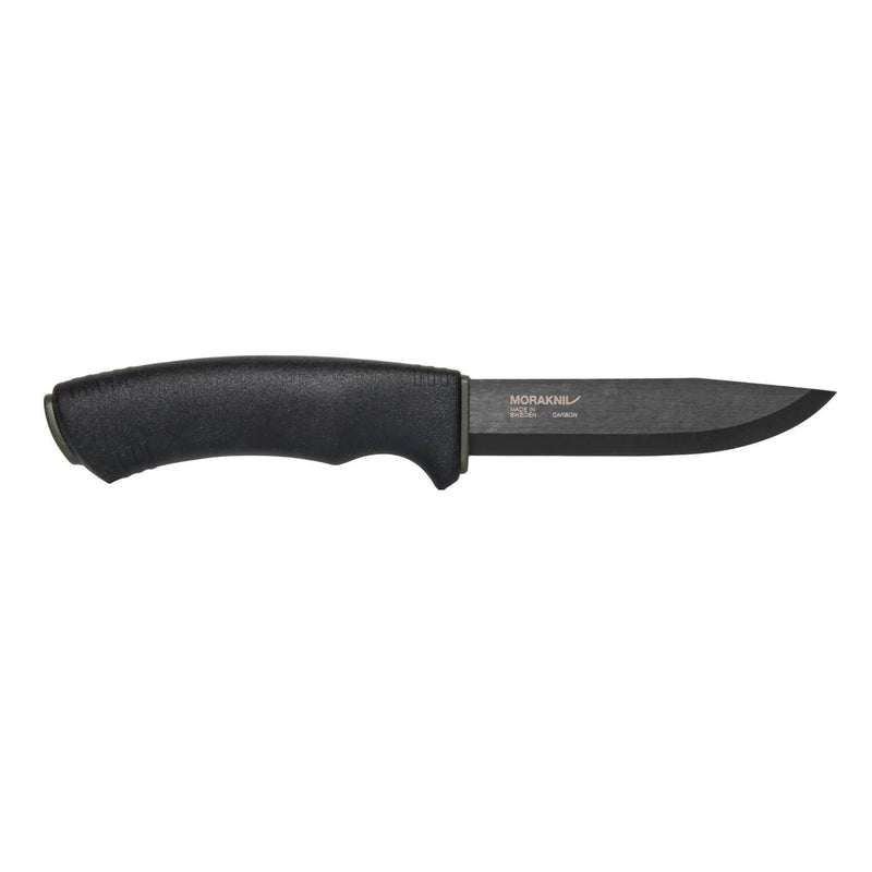 Cuchillo sueco Mora Bushcraft Negro Caza de carbono Supervivencia Táctica Táctica fija