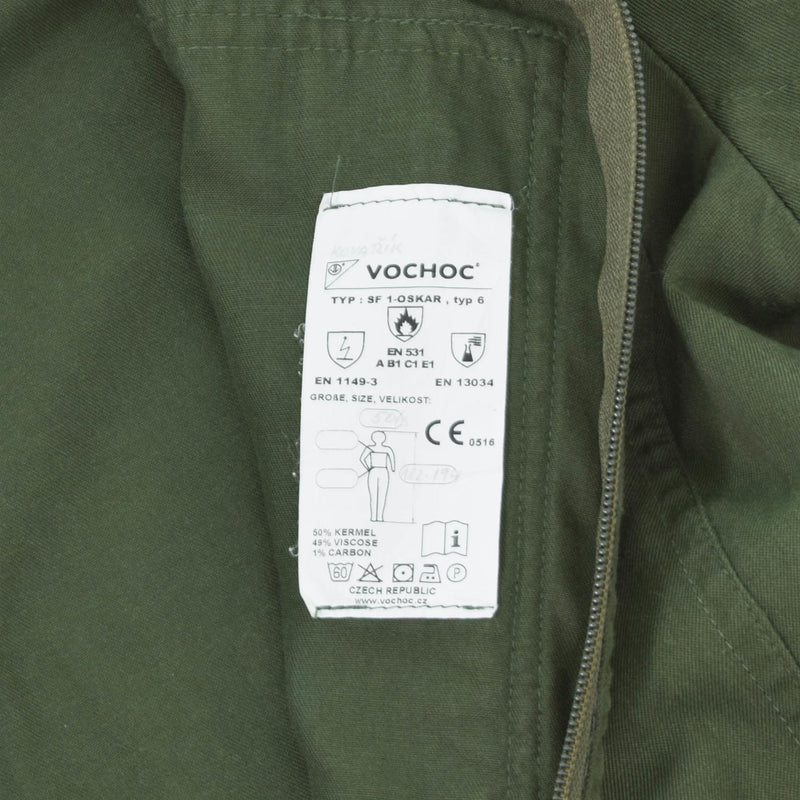 Piloto checo original Coverall Aramid Resistente al calor General OD Militar