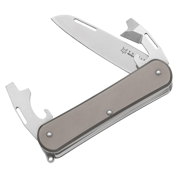 Fox Knives Vulpis FX-VP130-3 TI Multi Herramienta de bolsillo de bolsillo Acero inoxidable M390