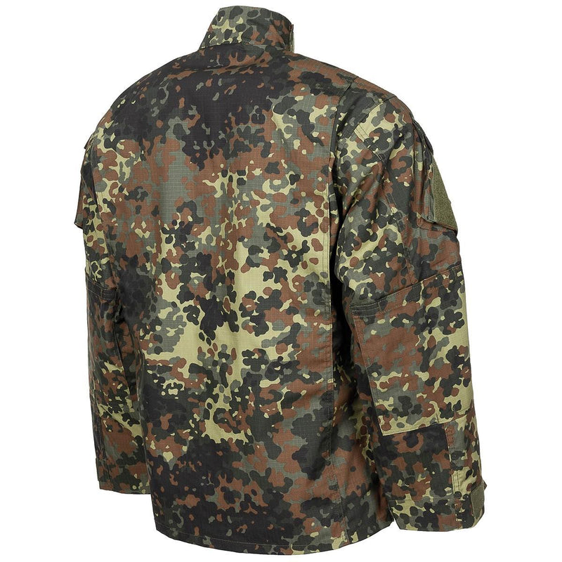 MFH Brand U.S. Style Military Jacket Uniforme de campo Flecktarn Camo Ripstop NUEVO