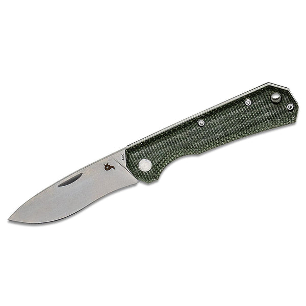 Fox Knives Brand Ciol Cuchilla plegable Abrigo satén de acero inoxidable 440C MICARTA MANDY