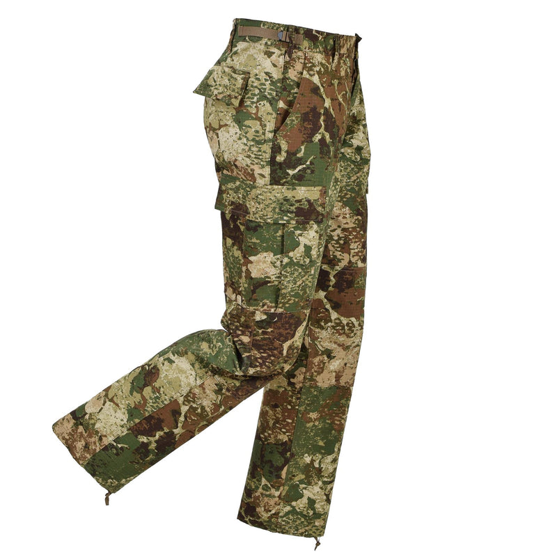 Mil-Tec Militares de los pantalones de campo BDU R/S BANSERS Camuflaje Cintura ajustable