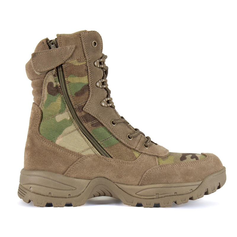 Teesar Botas Multicam Multicam Side Caza de caza Zip Servicio de trekking Calzado