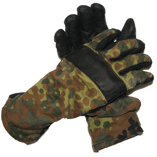 El verdadero ejército alemán Flecktarn camufla de camuflaje Guantes de combate de BW con todo propósito