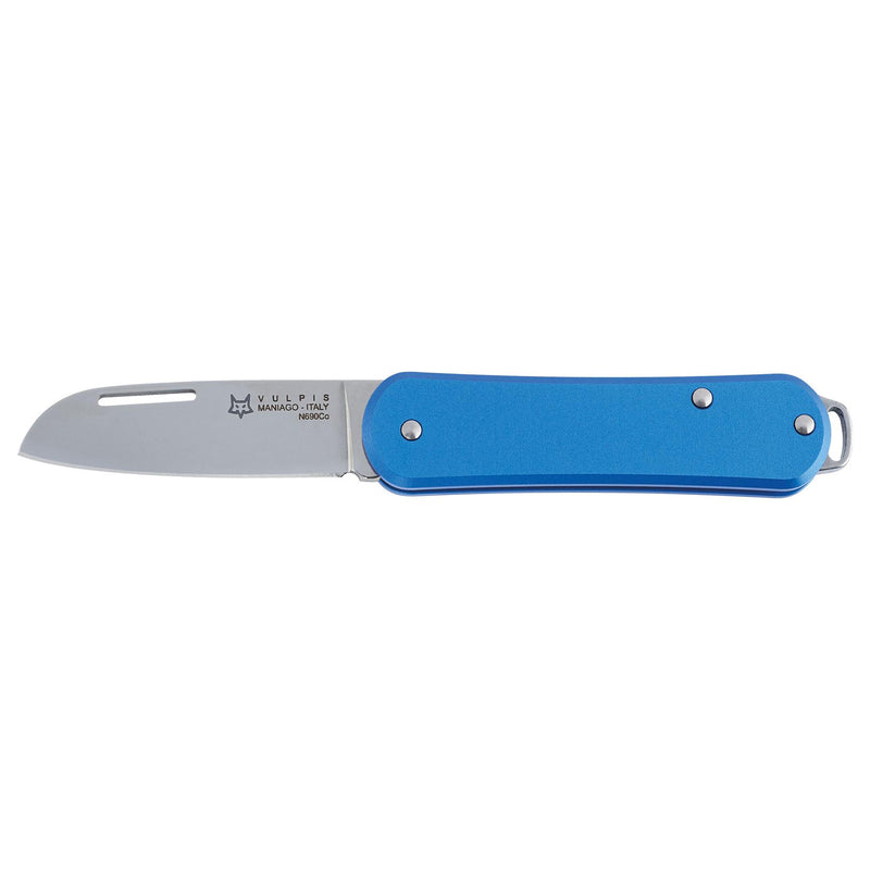 Fox Knives Vulpis FX-VP108 SB Cambie de bolsillo plegable Acero inoxidable N690CO Azul