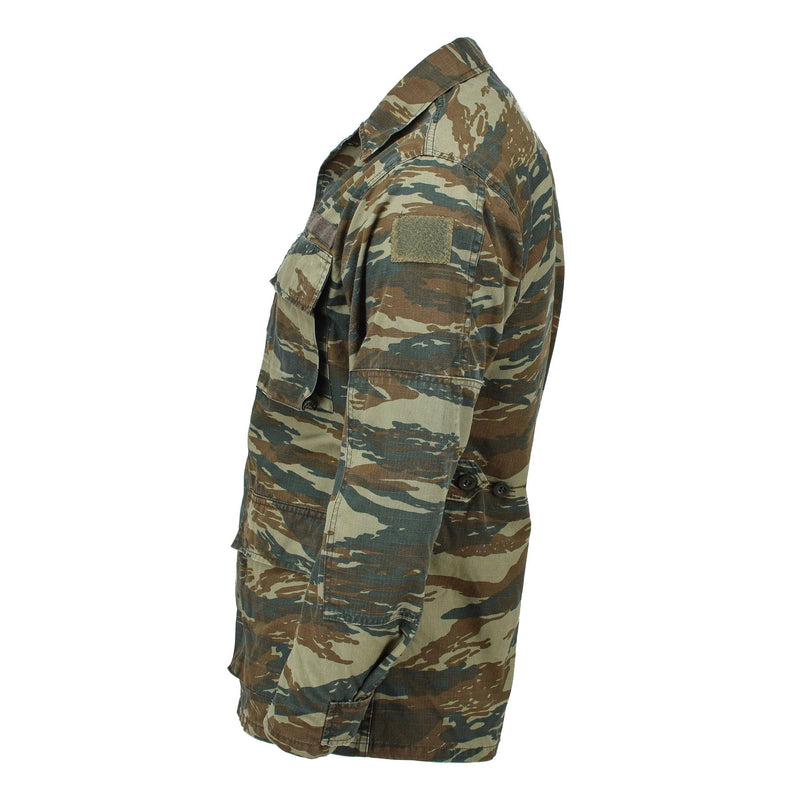 Field militar griego original BDU Jacket Lizard Camuflage Grecia Camisetas del ejército