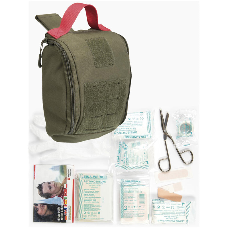 MIL-TEC Kit de primeros auxilios Tipo Mole Olive Medical Pouch Ifak 25 piezas