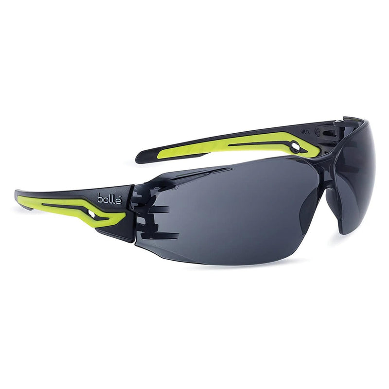 Bolle Silex+ Gafas de seguridad táctica Negro Amplio de marco amarillo Protección de humo