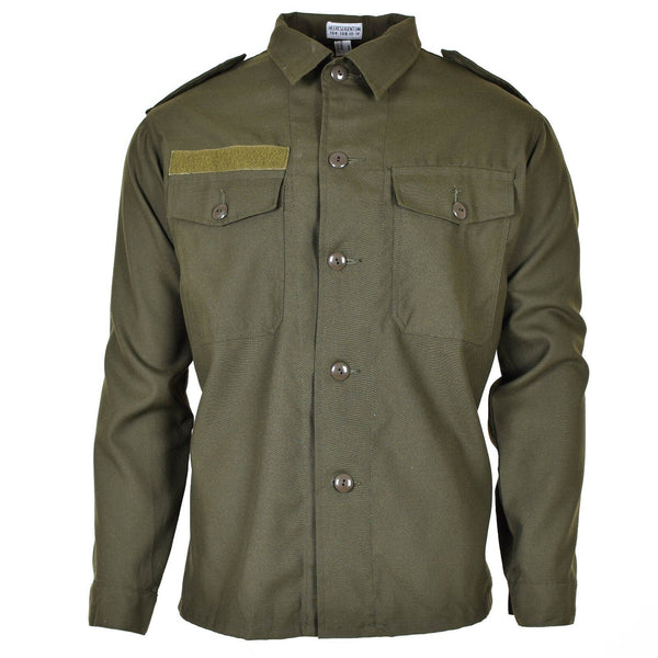 Camisa de combate del ejército de BH austriaco original Olive Olive Green Bdu Field Nuevo