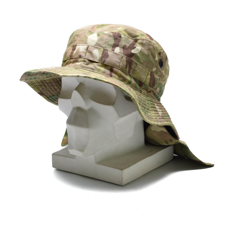 Genuino británico Militar Military Bush Hat MTP Camuflage Coloque Flap Panamá Boonie Hat Nuevo