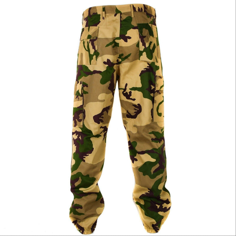 Pantalones del ejército italiano original Combate Desert Trópico Tropic Camuflage Camufla de campo NUEVO