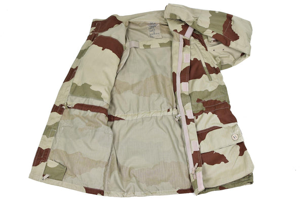 Genuino ejército francés parka fele t4 s2 chaqueta de combate desierto camufla