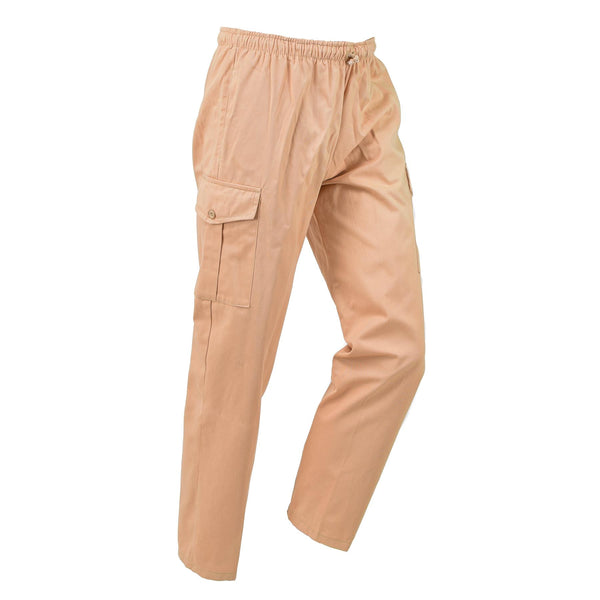 Trabajo militar británico original Safari pantalones bronceados pantalones de trabajo ajustables nuevos