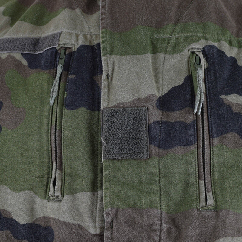 Genuino ejército francés f2 f2 chaqueta de combate fatiga ce camo problema militar excedente