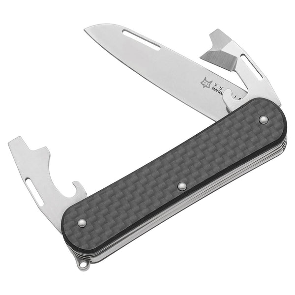 Fox Knives Vulpis FX-VP130-3 CF Multi Herramienta de bolsillo de bolsillo Acero inoxidable M390