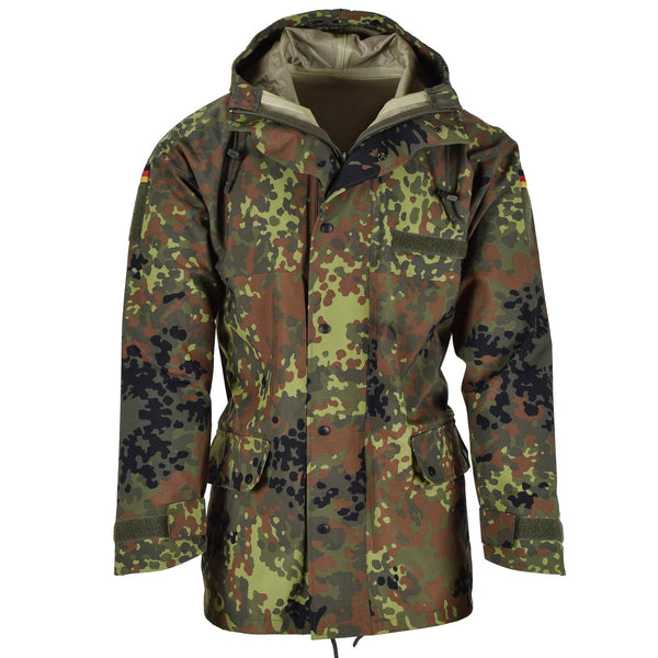 MIL-TEC JUNTA DE CAMBIO DEL Ejército alemán Goretex Flecktarn Camo Imploude Rain