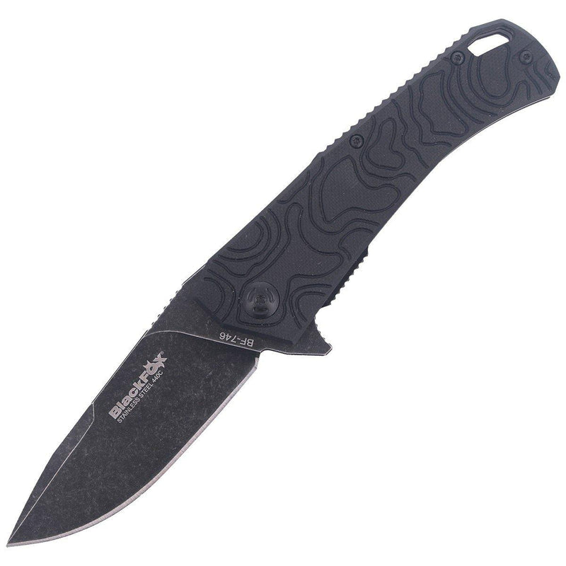 Fox Knives Echo 1 Nina de bolsillo plegable Reubique de lavado de piedra Idroglider