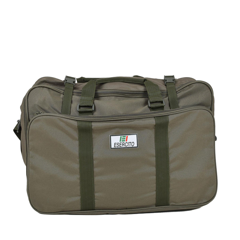 Genuine italiano del ejército italiano Bag 60L ESERCITO LOGO CORRES AJUSTABLE OLIVE