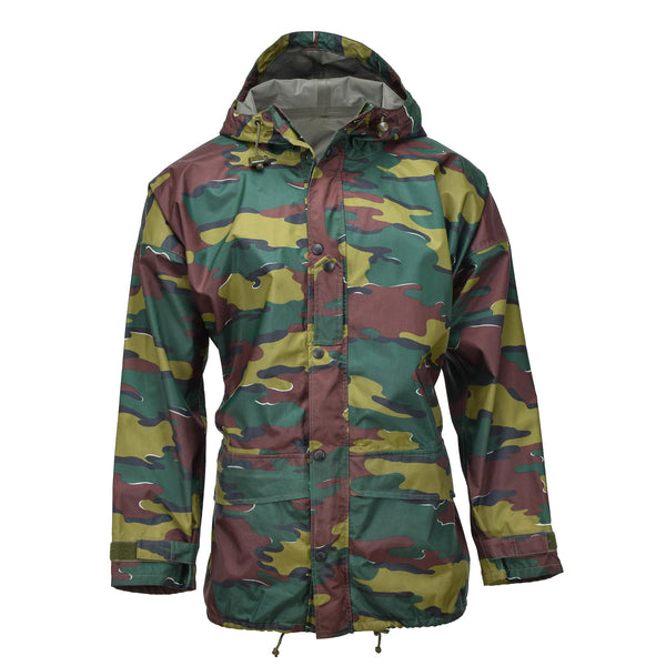 Chaqueta impermeable militar belga original camuflaje seyntex recaer