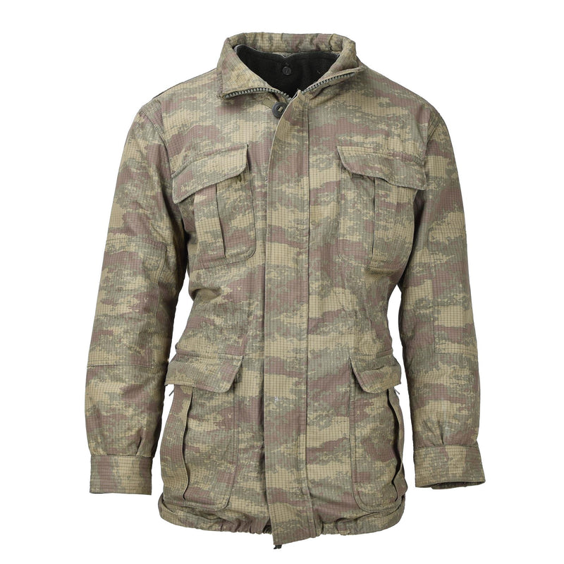 Paracaidista turco original chaqueta parka camuflaje Ripstop Ejército