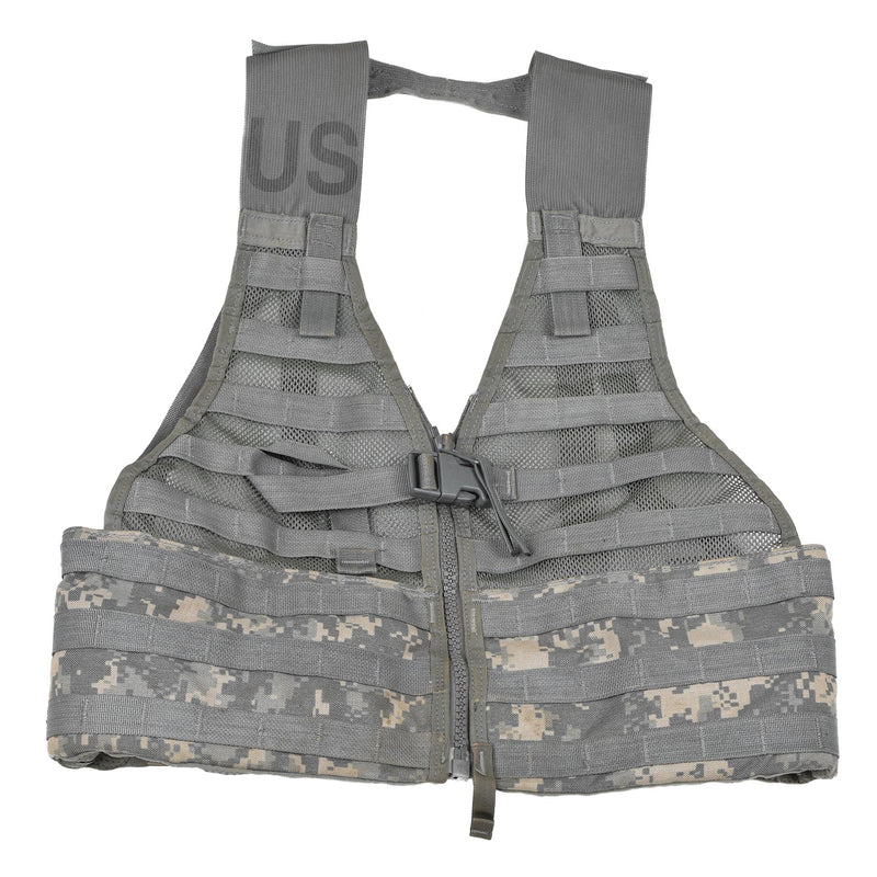 Chaleco táctico del ejército original de los EE. UU. Molle II gris oscuro ajustable ajustable