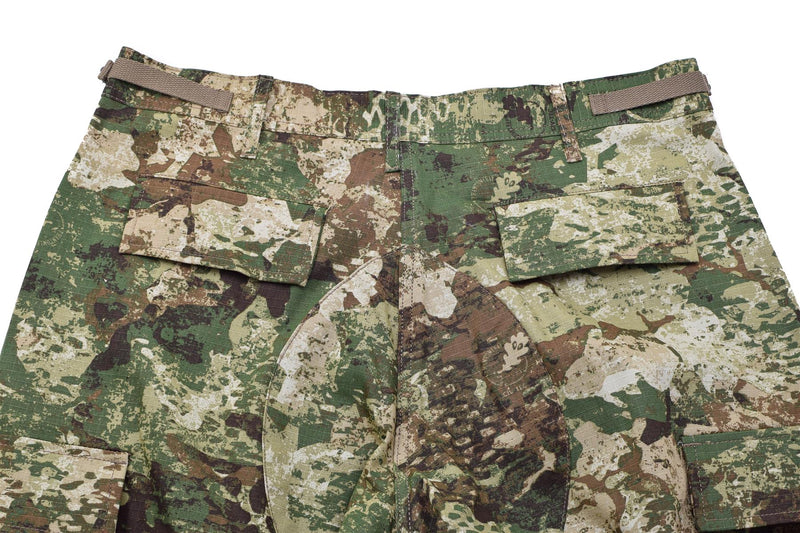 Mil-Tec Militares de los pantalones de campo BDU R/S BANSERS Camuflaje Cintura ajustable