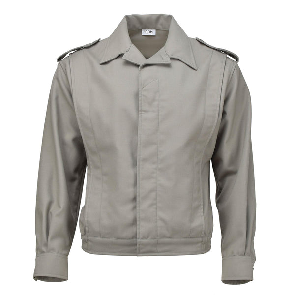 Genuina chaqueta militar francesa blusa Ike camisa gris vintage excedente bluson nuevo