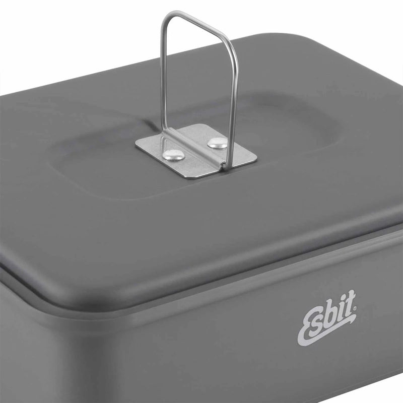 ESBIT COMBUSTIBLE DE COMBUSTIBLE SOLIDO Camping Camping 1100 ml de olla de aluminio anodizado