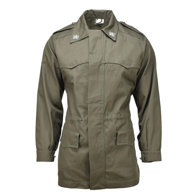 Parka militar italiano original parka desmontable chaqueta acolchada chaqueta de campo oliva nueva