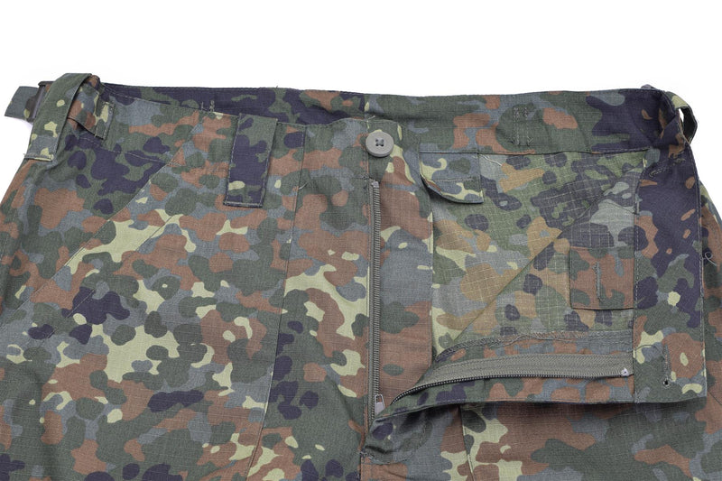 Mil-Tec Brand Military Style Flecktarn Bdu Commando Pantalones Ligeros Ripstop