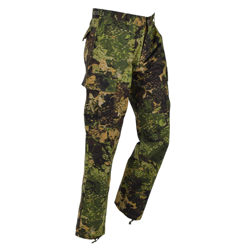 Mil-Tec Militares de los pantalones de campo BDU R/S BANSERS Camuflaje Cintura ajustable