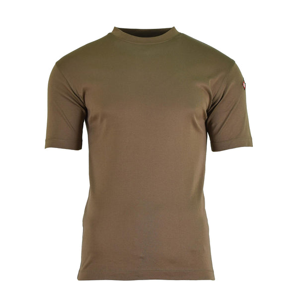 Camisetas originales del ejército suizo Camiseta de ropa deportiva transpirable, seca, seca, excedente de ropa deportiva.