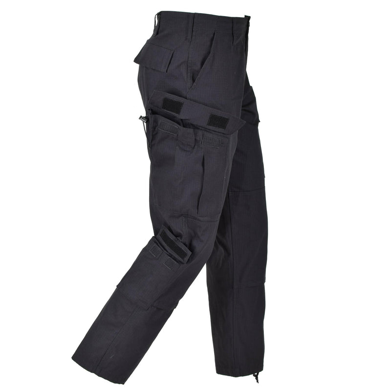 Pantalones de carga negros al estilo del ejército de la marca MIL-TEC U.S.