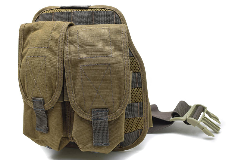 Plataforma original de la pierna de la pierna de la pierna del ejército holandés nylon coyote molle 2 revista bolsas