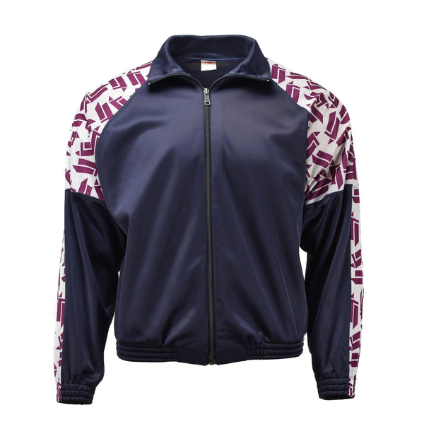 Chaqueta deportiva de la escuela militar francesa 90 90s Retro vintage Servicio deportivo de senderismo a rayas