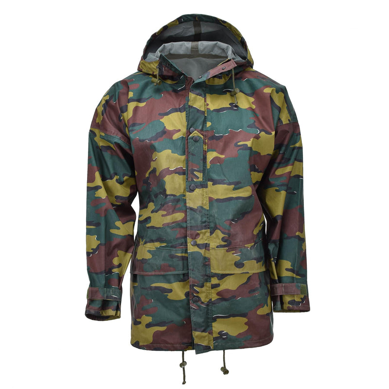 Chaqueta impermeable militar belga original camuflaje seyntex recaer