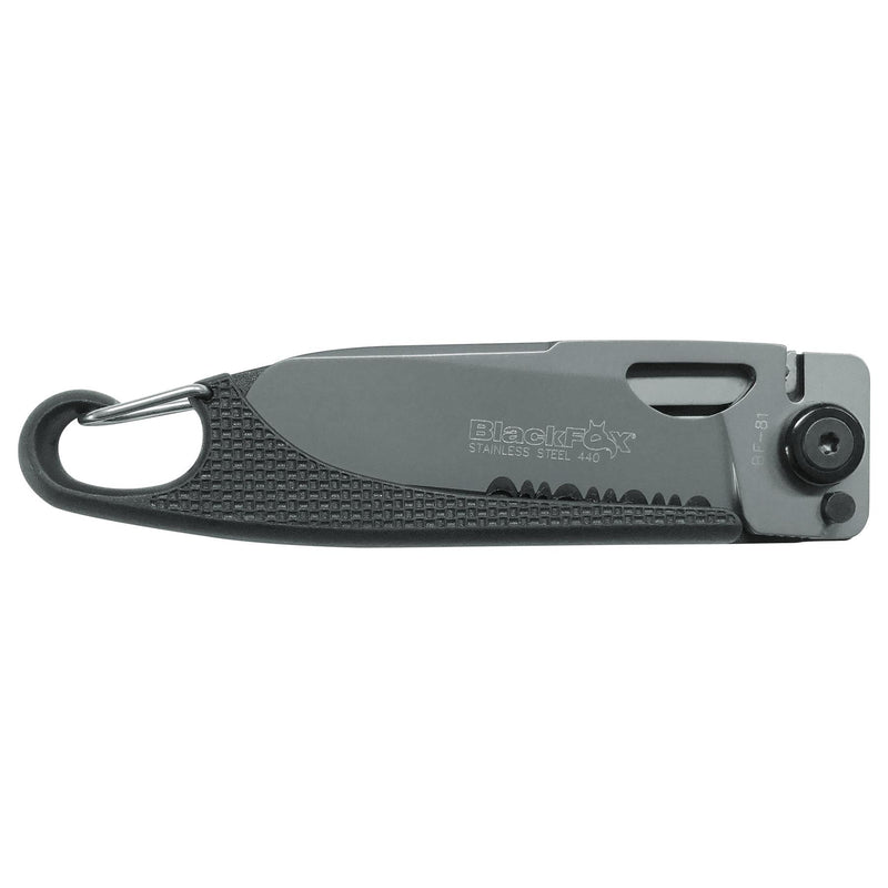 Fox Knives BF-81 Catantero de cuchillo plegable Parcialmente serrado AISI 440A Hoja