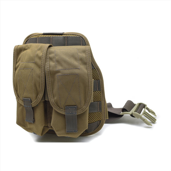 Plataforma original de la pierna de la pierna de la pierna del ejército holandés nylon coyote molle 2 revista bolsas