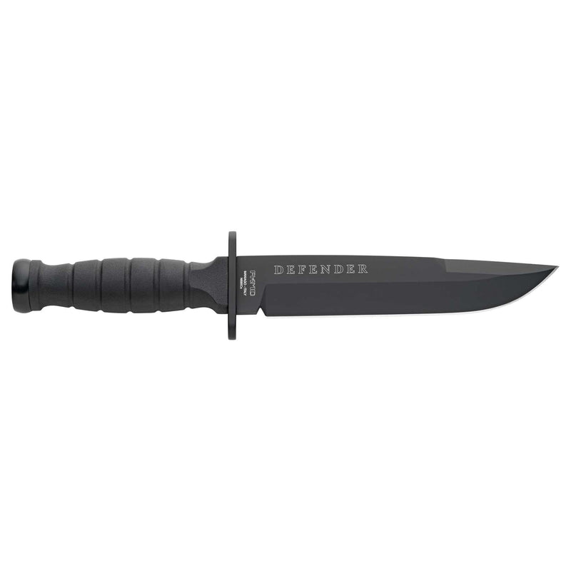 Fox Knives Brand FX-689 Defensor fijo Cuchillo Táctico Táctico Punto de clip Blade Negro