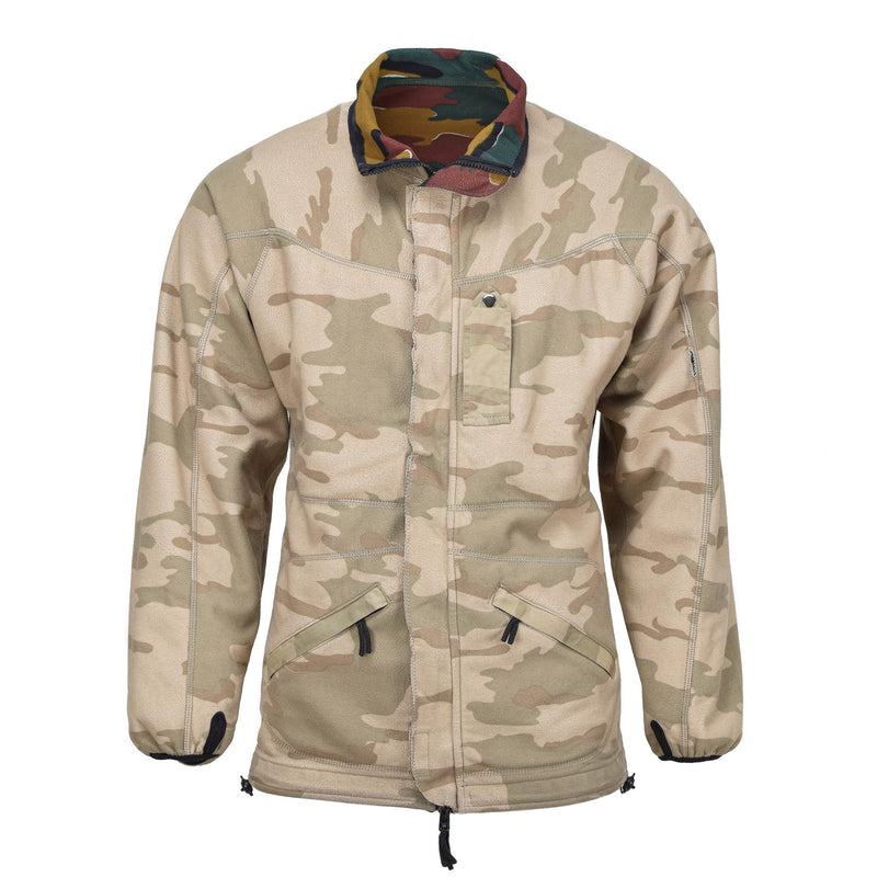 Chaqueta de vellón del ejército belga original reversible windstopper bdu jigsaw jersey