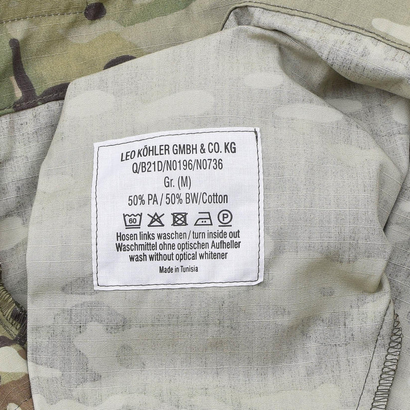 Pantalones de carga Leo Kohler reforzados los pantalones de servicio de acu camuflaje MTP