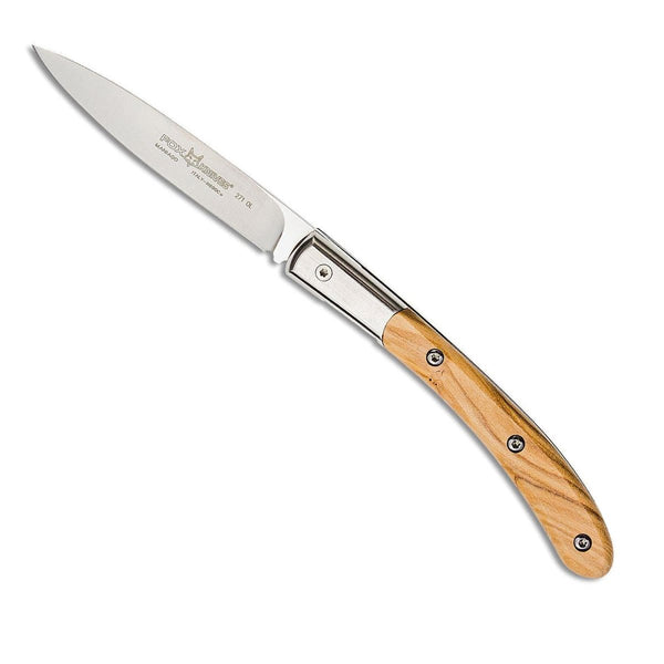 Fox Knives Brand Italy Elite Cuchillo plegable de acero inoxidable N690CO Olive Wood