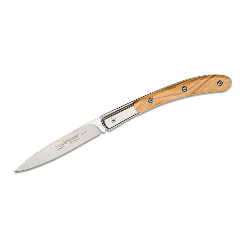 Fox Knives Brand Italy Elite Cuchillo plegable de acero inoxidable N690CO Olive Wood