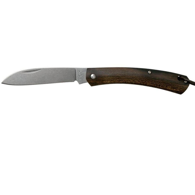 Fox Knives Brand Italia Sailing Cuchillo plegable Cucherilla de acero inoxidable Mango de madera Ziricote