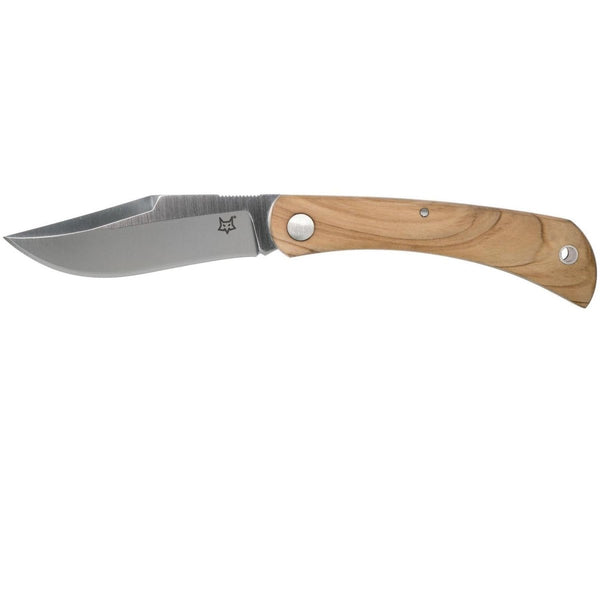 Foxknives Brand Italia Libar Cuchillo plegable de acero inoxidable M390 Olive Wood Many