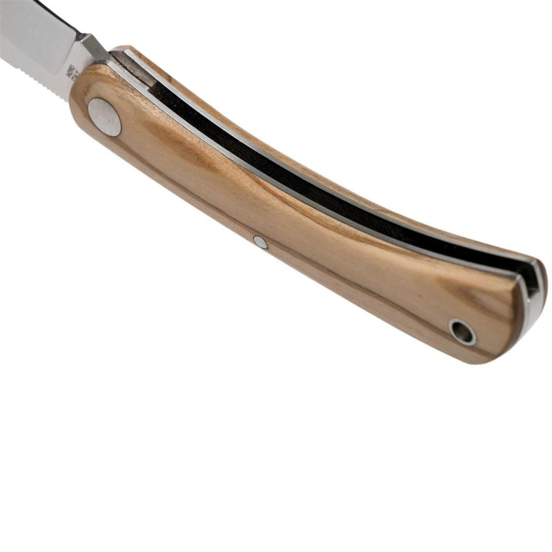 Foxknives Brand Italia Libar Cuchillo plegable de acero inoxidable M390 Olive Wood Many