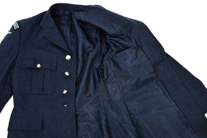 Genno militar británico genuino Jacket Formal Air Fuerza Aérea RAF Azul Problema militar nuevo