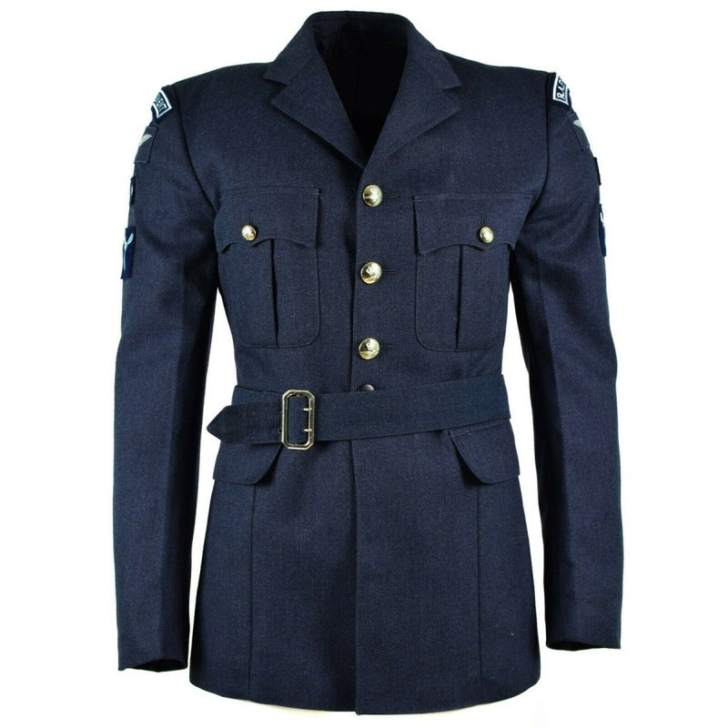 Genno militar británico genuino Jacket Formal Air Fuerza Aérea RAF Azul Problema militar nuevo