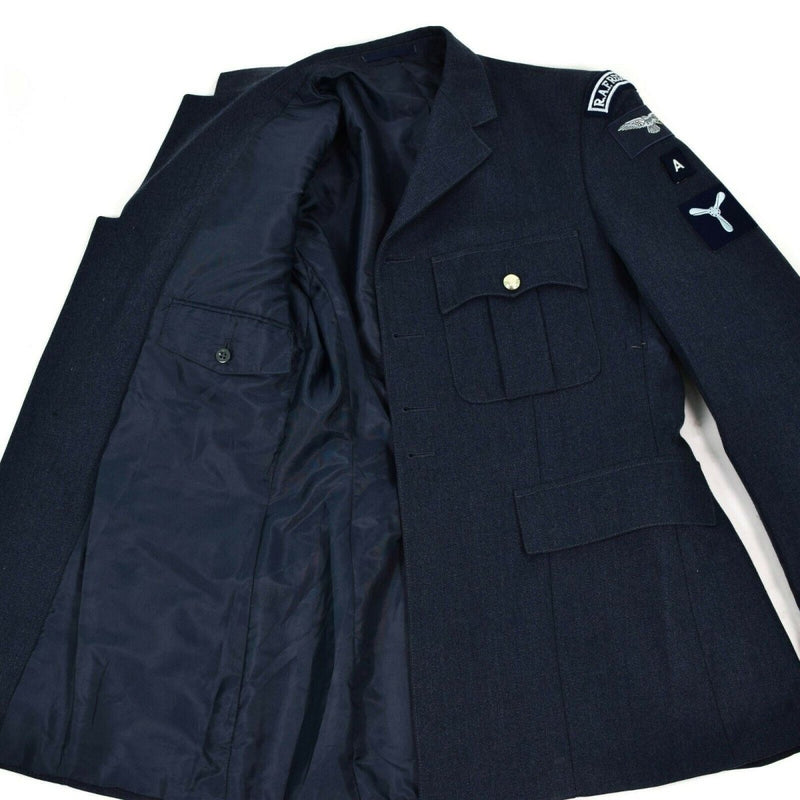 Genno militar británico genuino Jacket Formal Air Fuerza Aérea RAF Azul Problema militar nuevo